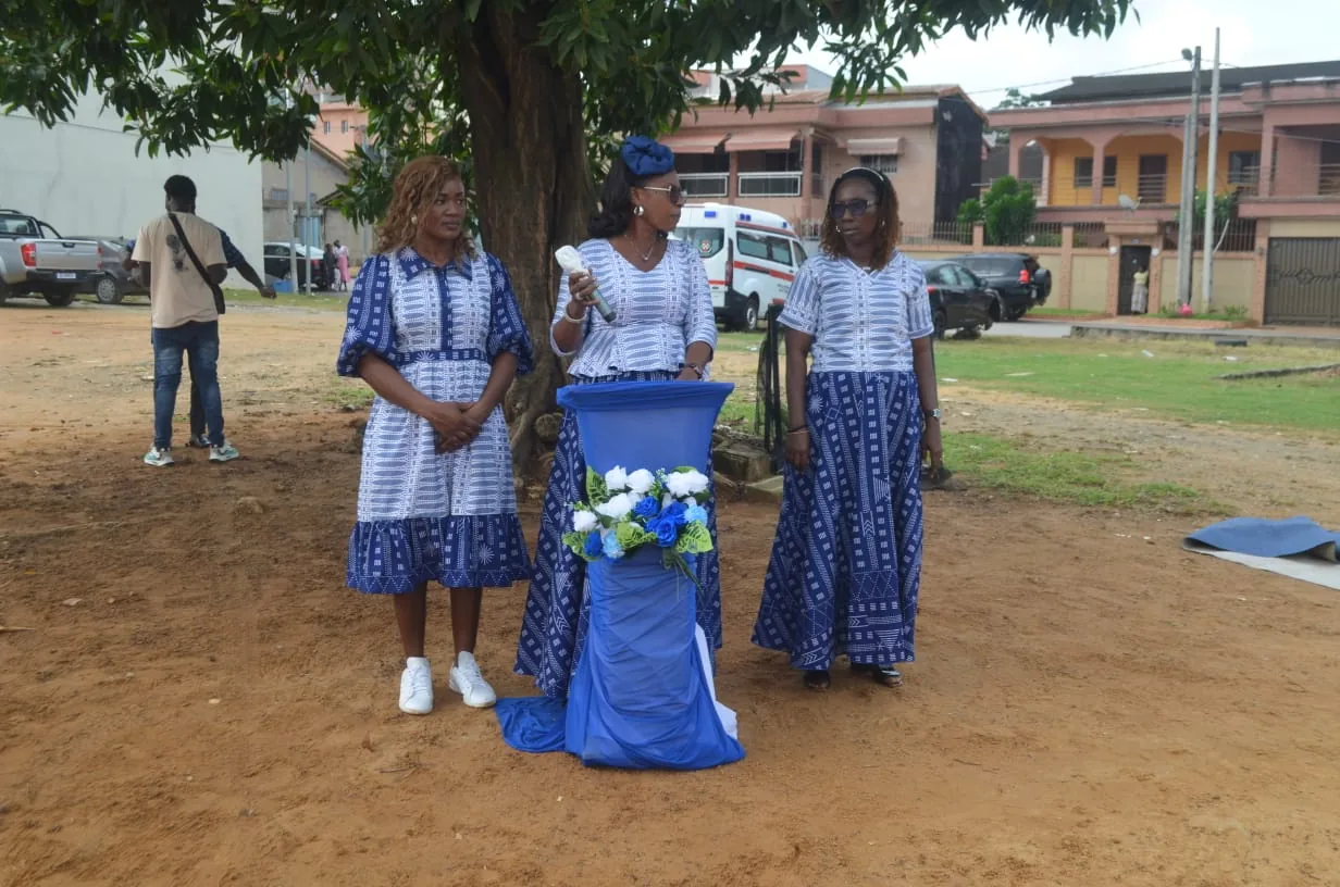 The team during the ceremony